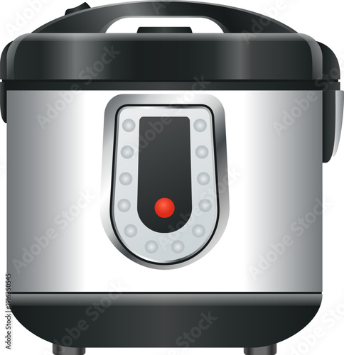 Thermal cooker. Realistic vacuum flask electric pot