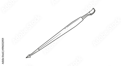 Manicure Tool Set: Cuticle Pusher and Nail Cleaner