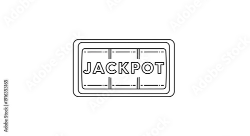 Jackpot Slot Machine Reel with Winning Combination