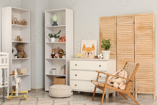 Interior of stylish childre...