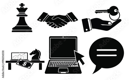 Business and technology icons