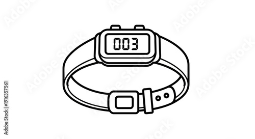 Digital Pet Tracker Collar with Display Showing Number 003