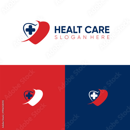 simple health icon vector logo