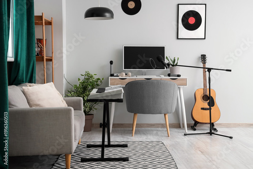 Interior of recording studi...