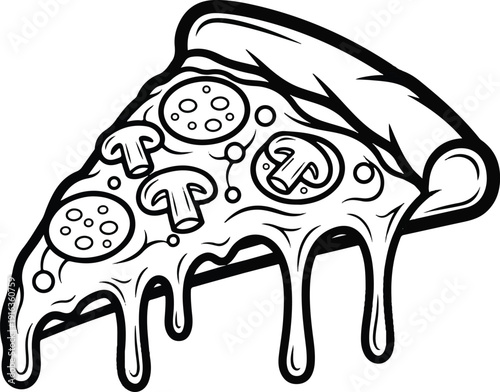 A hand holding a slice of melted cheese pizza with toppings from a close-up viewpoint