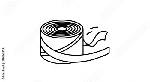 Rolled Bandage Unrolling Medical Tape for Wound Care and First Aid
