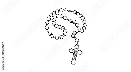 Rosary Beads Cross Catholic Christian Prayer Meditation Spirituality Symbol