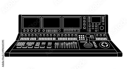 Professional broadcast control panel.