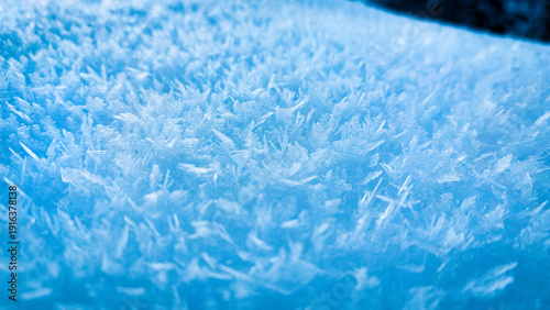 Macro Shot of Frost Crystals