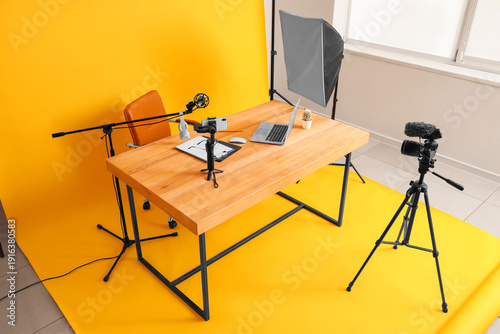 Interior of blogger's studi...