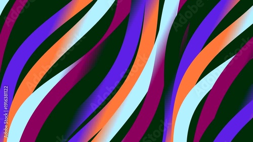 Vibrant Wavy Lines in Motion Graphics.