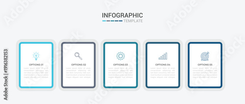 Vector Infographic design business template with icons and 6 options or steps. Can be used for process diagram, presentations, workflow layout, banner, flow chart, info graph