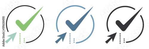 Claim icon set, multi style various collection with filing, request, compensation, and approval icons