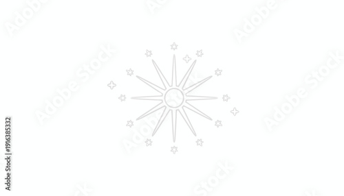 Abstract Sunburst Sparkle Icon