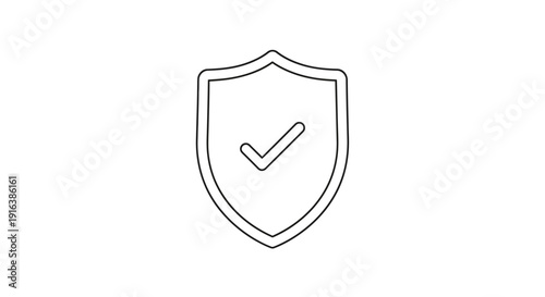 Shield with Check Mark Icon: Security, Safety, Protection, Approval, Verified, Trust