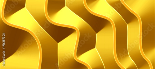 Golden abstract luxury wave background texture