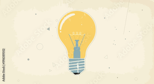 light bulb illustration, creative idea concept, innovation
