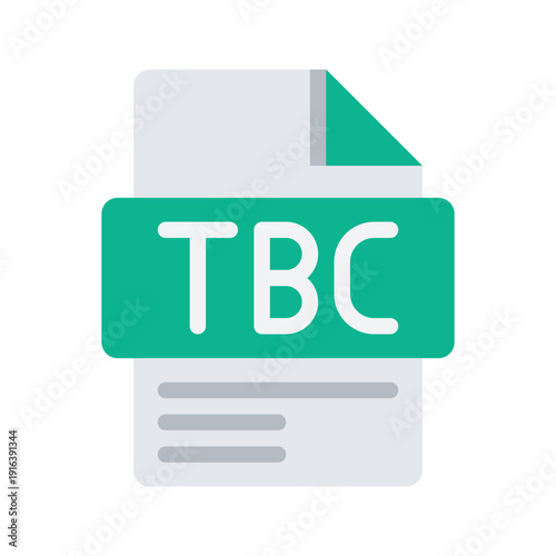 Flat style icon representing information awaiting confirmation.