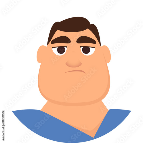 Paramedic avatar. Medical staff face round portrait