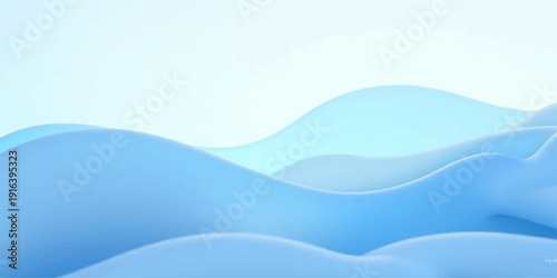 Abstract blue wave background featuring a vector design of flowing ocean curves and nature-inspired motion patterns for a summer landscape wallpaper texture