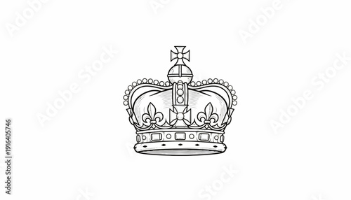 Royal Crown Illustration - Symbol of Power, Royalty, and Authority