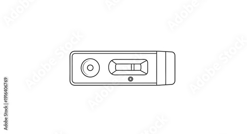 Medical Test Strip Diagnostic Device with Positive Result Lines