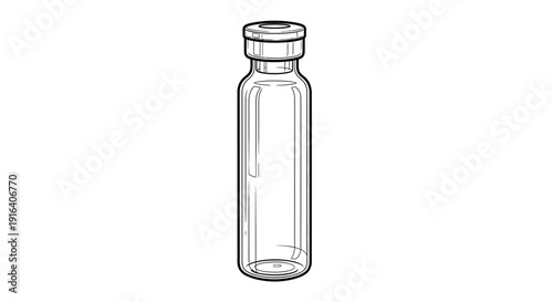 Medical Vial, Pharmaceutical Ampoule, Sterile Container for Medicine, Laboratory Equipment