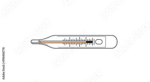 Medical Thermometer Showing Fever Temperature