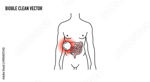 Human anatomy illustration of liver with tumor, medical concept