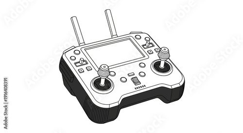 Drone Remote Controller with Screen and Joysticks - Technology and Gadget