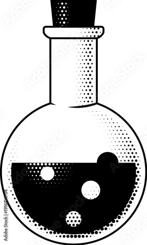 A flask beaker test tube wi...