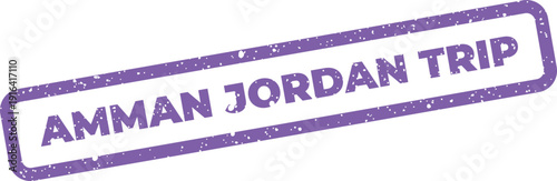 A grunge rubber stamp with AMMAN JORDAN TRIP text, perfect for travel planning or memorable journey documentation