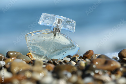 Bottle of aromatic perfume ...