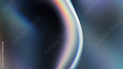 Abstract Iridescent Background with Smooth Gradient and Holographic Effect.