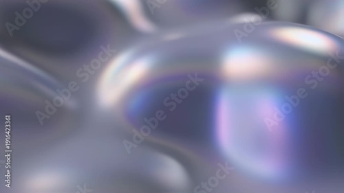 Abstract Iridescent Spheres - A Mesmerizing Dance of Light and Color.
