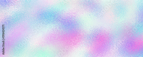 Vibrant iridescent holographic rainbow foil, Shiny metallic texture background vector.