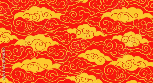 Red and Yellow Clouds.