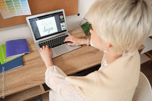 Beautiful graphic designer ...