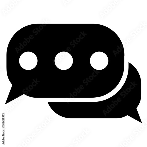 Speech bubble vector icon. Chat Illustration sign. Correspondence symbol. text logo. Design for web and app.