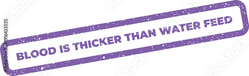 Grungy rubber stamp depicting a proverb about strong relationships in a continuous social media feed