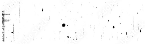 Distressed grunge texture with black ink splatters and weathered spray paint effects on white background