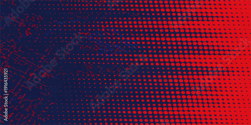 A dark blue abstract vector illustration featuring a textured grunge backdrop with light circle dot decorations and a hint of red, black, and orange design pattern