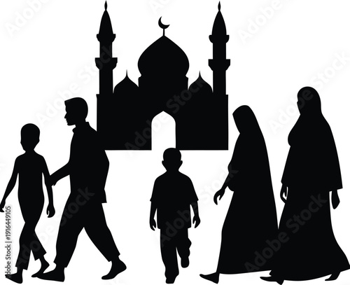 silhouette of mosque in istanbul turkey