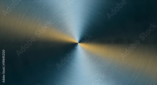 Brushed metal texture background with circular pattern