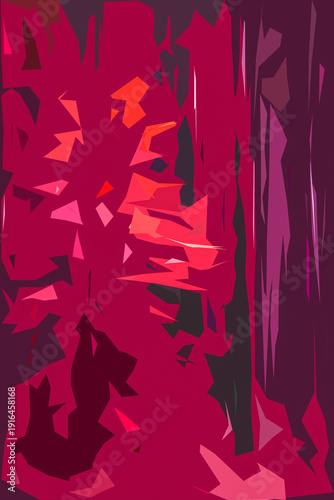 ABSTRACT - Irregular colorful geometric forms