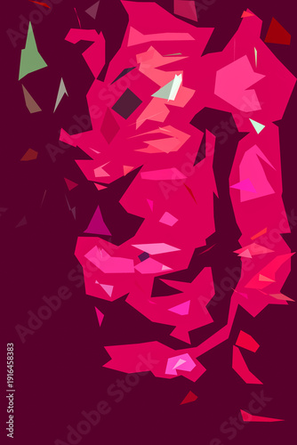 ABSTRACT - Irregular colorful geometric forms