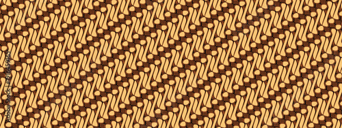 batik parang style illustration for background wallpaper