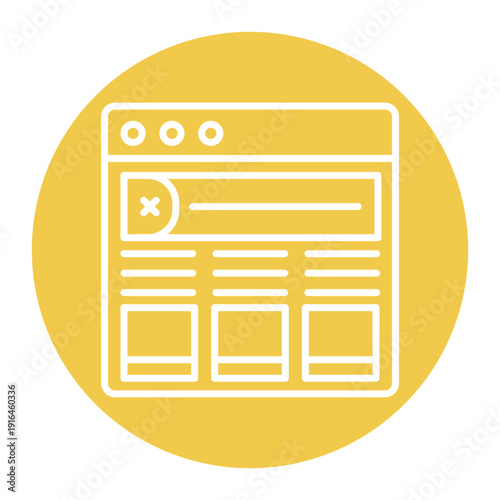 High Fidelity Wireframe Icon