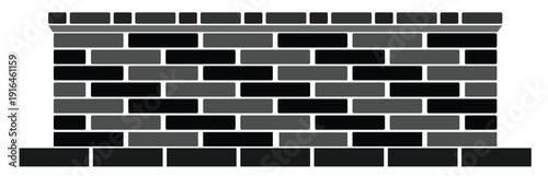 abstract brick wall structure gray black block pattern