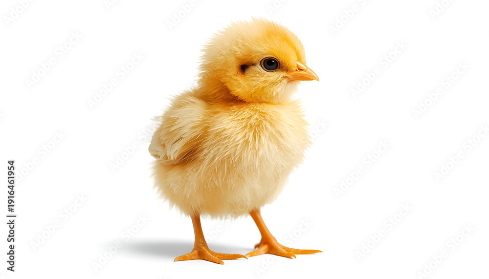 Obraz premium Adorable Fluffy Yellow Chick
